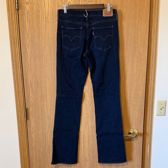 Levi's 315 Shaping Bootcut Dark Blue Jeans - Picture 2 of 5